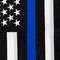 18" Blue Line Embroidered Patriotic Garden Flag